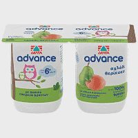 Advance Επιδόρπιο Αχλάδι-Βερίκοκο 2x140gr