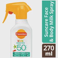 Carroten Kids Αντηλιακό Γαλάκτωμα Σπρευ Trigger SPF50 270ml