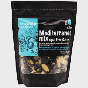Premium Καρποί Ωμοί Mediterraneo Mix Ωμοί Ανάλατοι 200gr