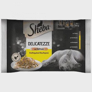 Sheba Φακελάκι Απολαύσεις Με Πουλερικά (4x85gr)