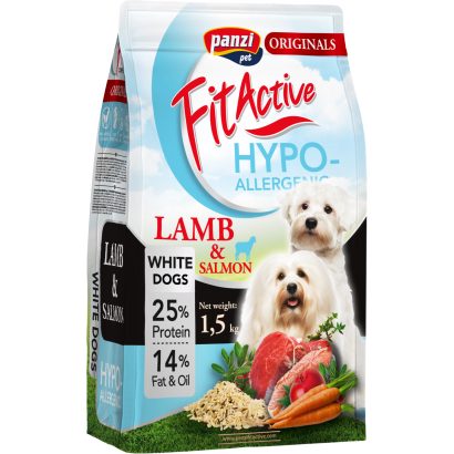 Panzi Fit Active Lamb Salmon with Apple Rice szárazeledel kistestű kutyák számára 1,5 kg