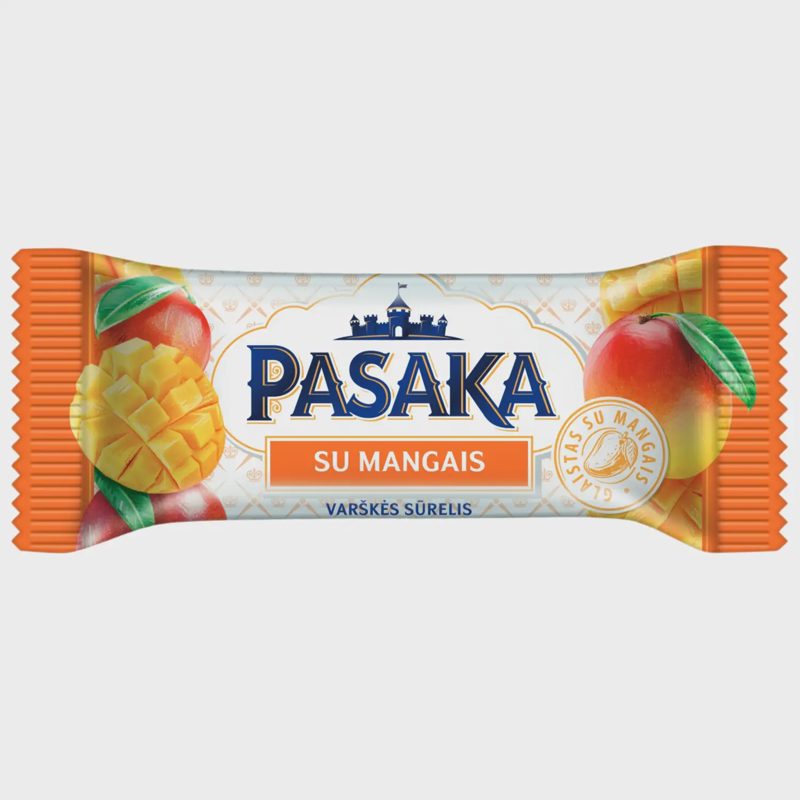 Gl. v. sūrelis su mangais PASAKA, 20% 40 g