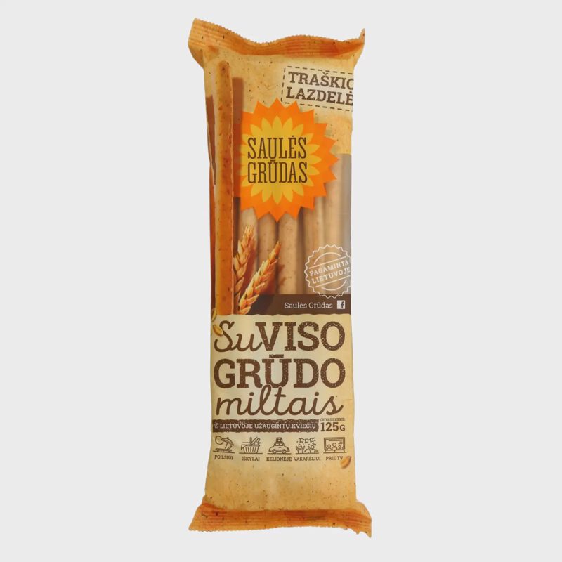Traškios lazdelės SAULĖS GRŪDAS, 125 g