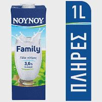 ΝΟΥΝΟΥ Family Γάλα 3,6% Λιπαρά 1lt