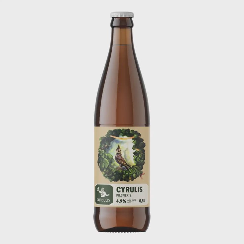 Šviesusis alus CYRULIS PILS PILSNER,4,9%,0,5l