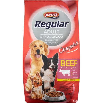Panzi Pet Regular Adult Dog teljesértékű kutyaeledel marha ízesítéssel 10 kg