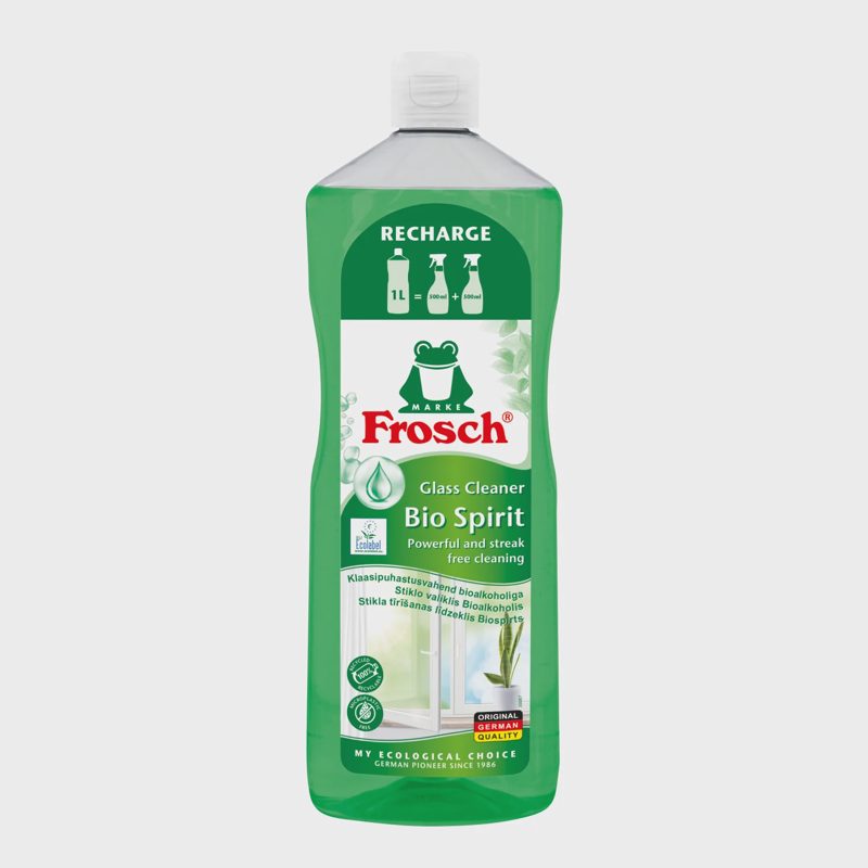 Stiklo valiklis su bioalkoholiu FROSCH, 1 l