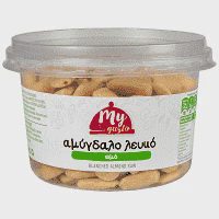 My Gusto Αμυγδαλόψιχα Λευκή Ωμή Δοχείο 250gr