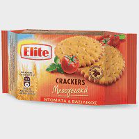Elite Crackers Μεσογειακά Ντομάτα & Βασιλικός 105gr