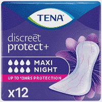 TENA Discreet Maxi Night Σερβιέτες Ακράτειας 12τεμ
