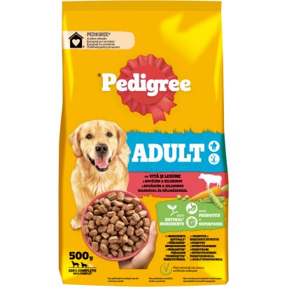 Pedigree Adult teljes értékű szárazeledel felnőtt kutyák számára marhával és zöldségekkel 500 g