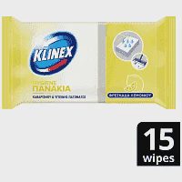 Klinex Υγρά Πανάκια Πατώματος Λεμόνι 15τεμ