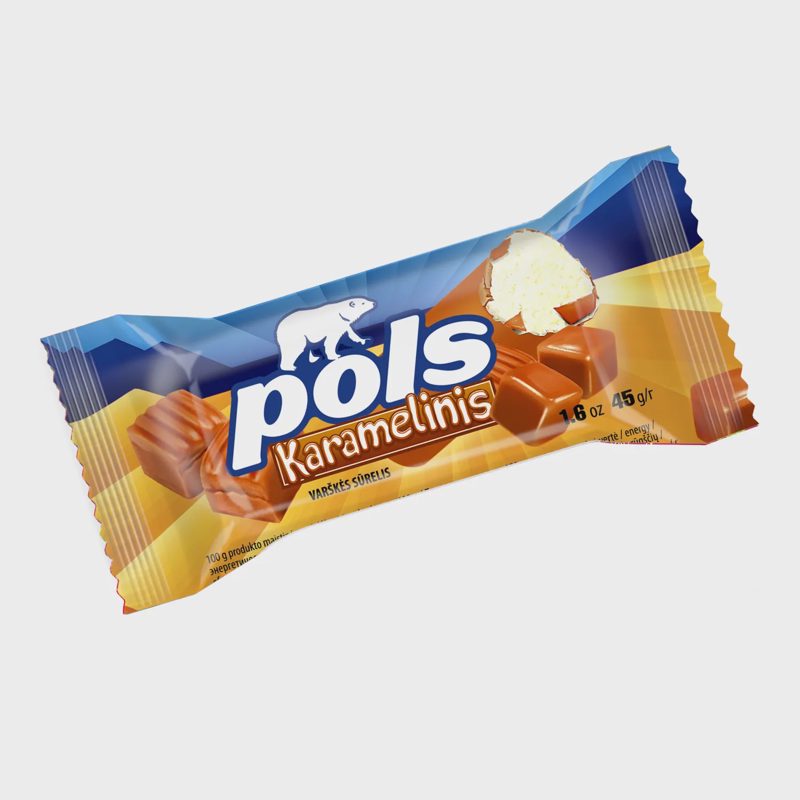 Varškės sūrelis su karameliniu gl. POLS, 45 g