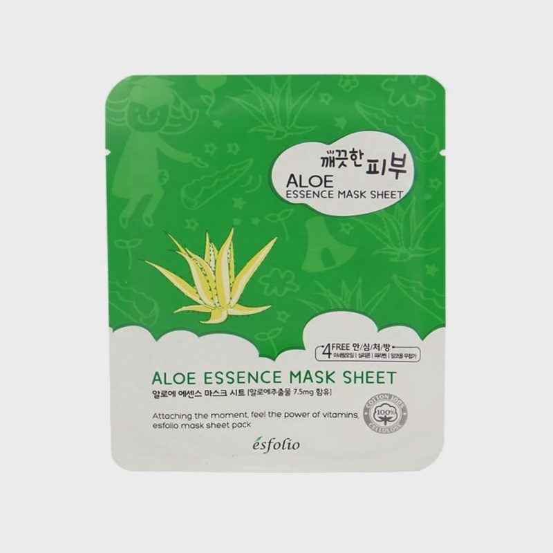 Lakštinė kaukė PURE SKIN ALOE ESSENCE, 25 ml