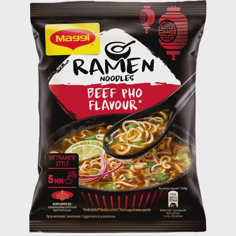 Jautienos skonio Ramen makaronai MAGGI, 90 g