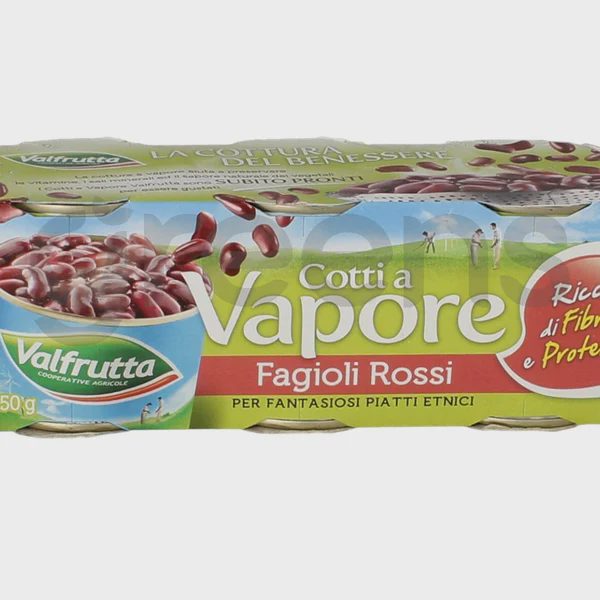 Valfrutta Al Vapore Fagioli Rossi 3x150g