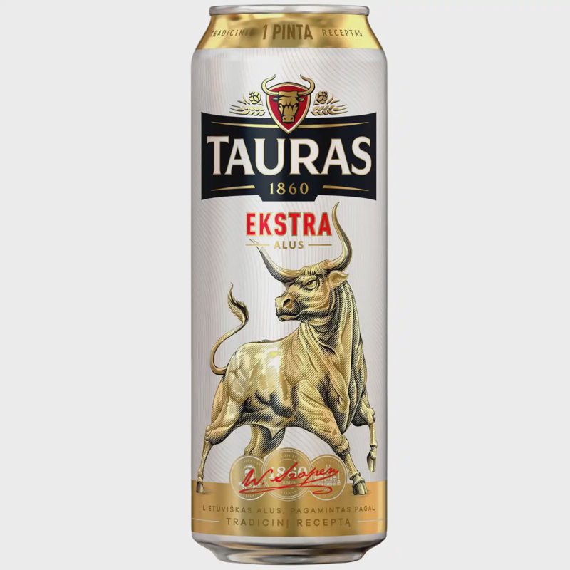 TAURO alus Ekstra, 5 %, 0,568 l