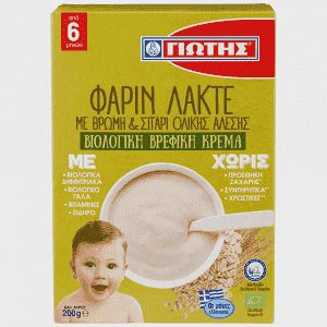 Γιώτης Φαρίν Λακτέ Με Βρώμη & Σιτάρι Ολικής Βιο 200gr