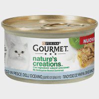 Gourmet Nature's Creation Υγρή Τροφή Γάτας Ψάρι Σπανάκι Ρύζι 85gr