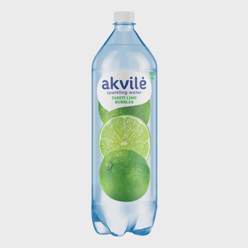 Gaz. vanduo AKVILĖ ŽAL. TAHITI CITRINA, 1,5l