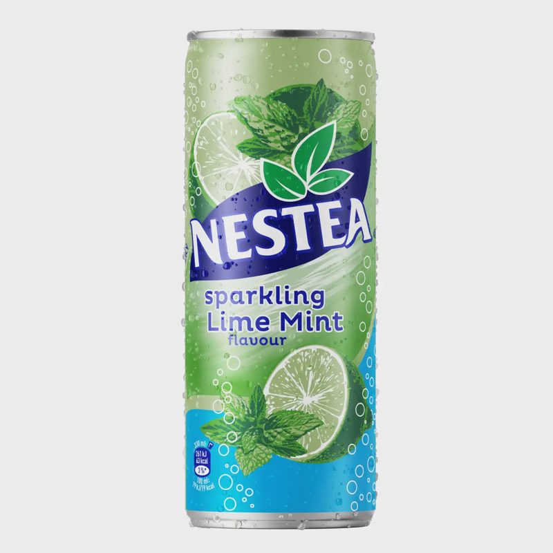 Gaz. juod. arb. NESTEA, žal. citr. sk. 0,33 l