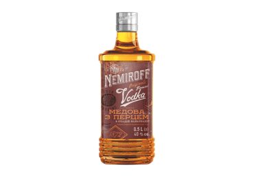 Degtinė NEMIROFF Honey Pepper, 40 %, 0,5 l