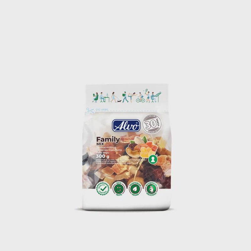 Rieš. ir dž. vaisių miš. ALVO FAMILY, 300 g