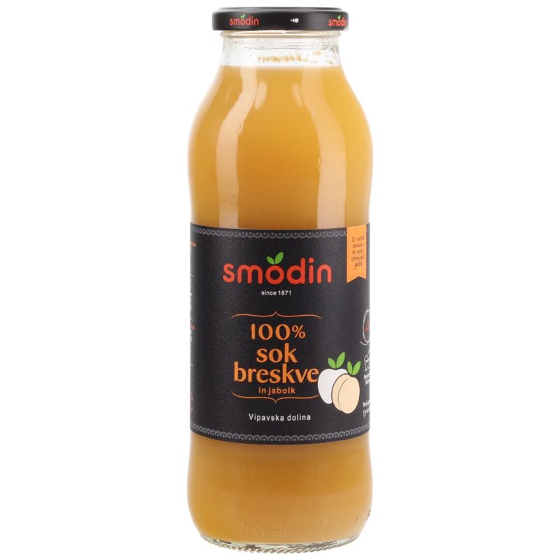 100% SOK BRESKVE IN JABOLK, SMODIN, 700ML