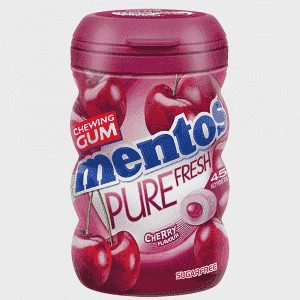 Mentos Pure Fresh Cherry Τσίχλες Σε Μπουκάλι 87gr