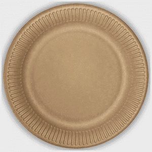 Πιάτα Χάρτινα Kraft Μεγάλα 23cm 10 τεμ