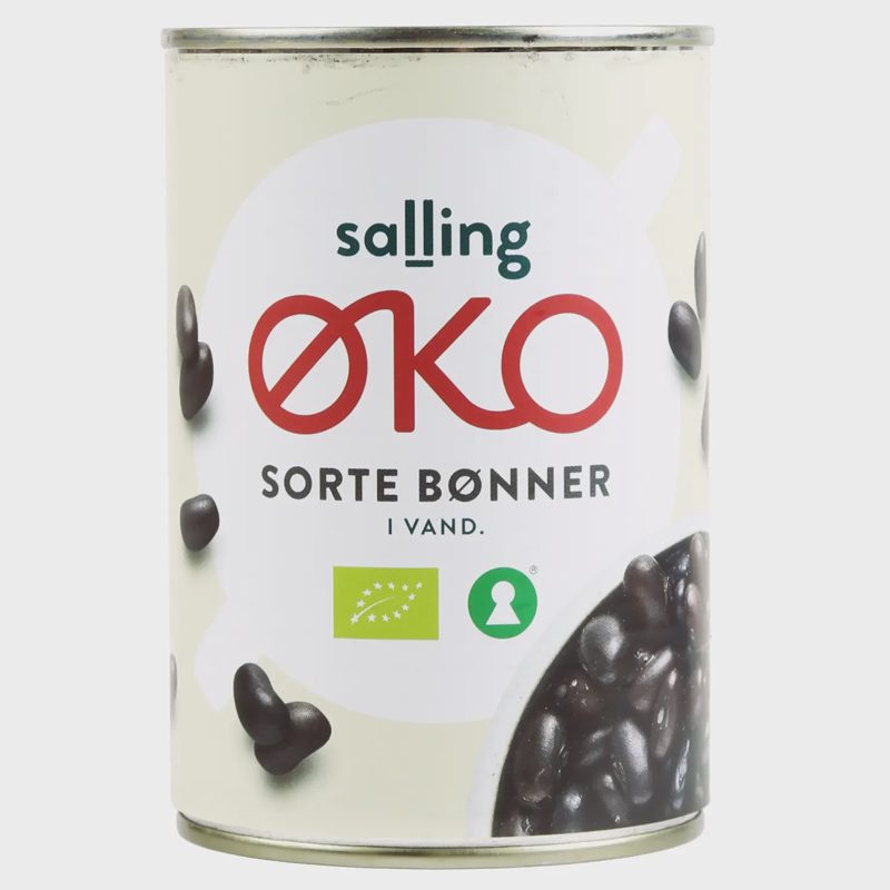 Ekol. juod. pupelės SALLING EKO, 420/252 g