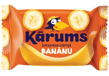 Varškės sūrelis KARUMS su bananais, 45 g