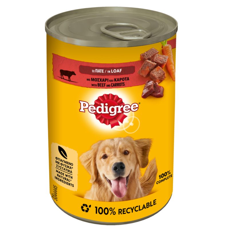 Pedigree Κονσέρβα Σκύλου Με Κοτόπουλο & Καρότο 400gr