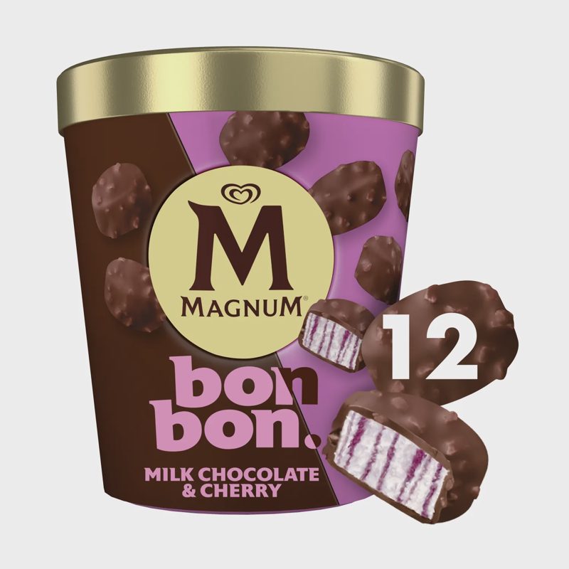 Valg. ledai MAGNUM CHOC.&CHERRY, 12x17ml/168g