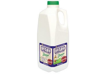 DVARO pienas, 2,5 % rieb., 2 l