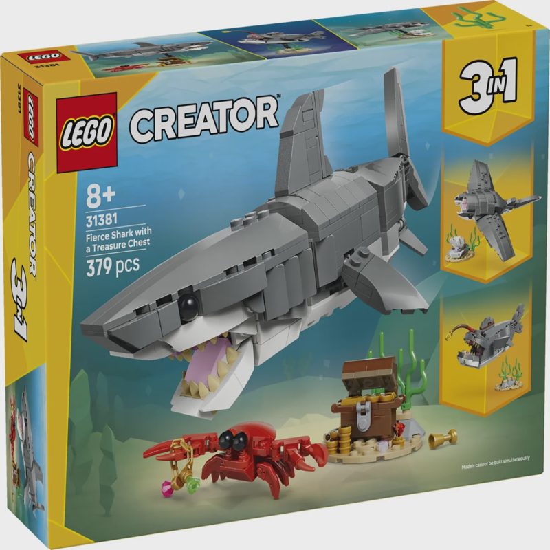 Konstr. LEGO Nuožmus Ryklys Su Skrynia 31381