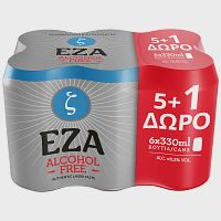 Εζα Alcohol Free Μπύρα Κουτί 330ml 5+1 Δώρο