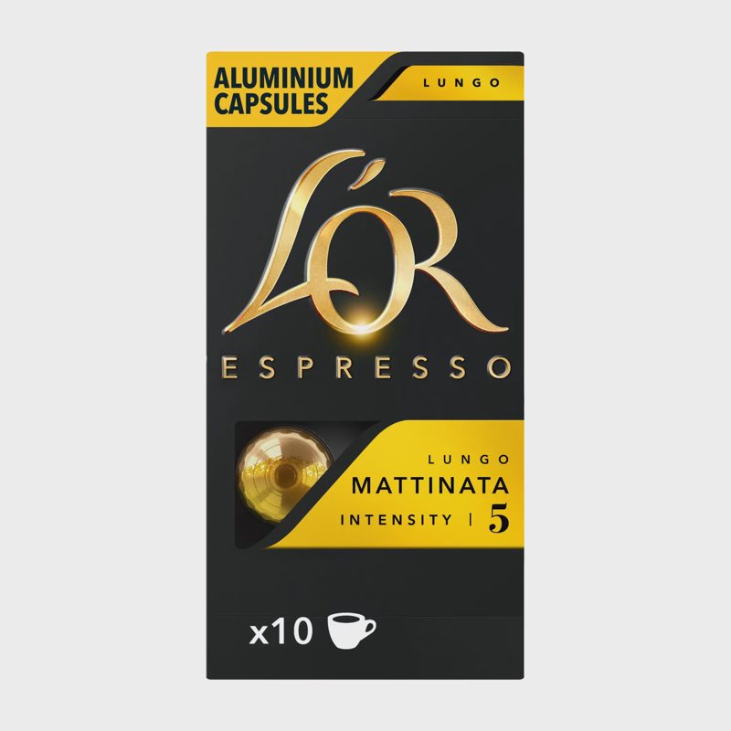 Kavos kapsulės LOR MATTINATA, 10 vnt. 52 g