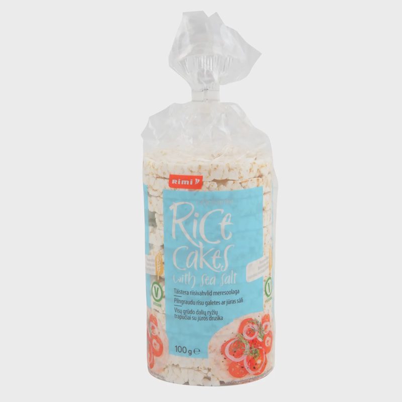 Ryžių trapučiai RIMI su jūr.druska,100 g