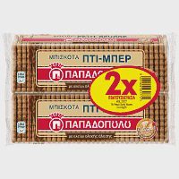 Παπαδοπούλου Πτι Μπερ Ολικής 2x225gr