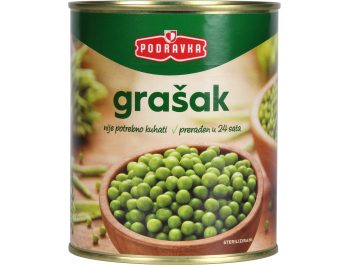 Podravka grašak 850 g ocijeđena masa = 520 g