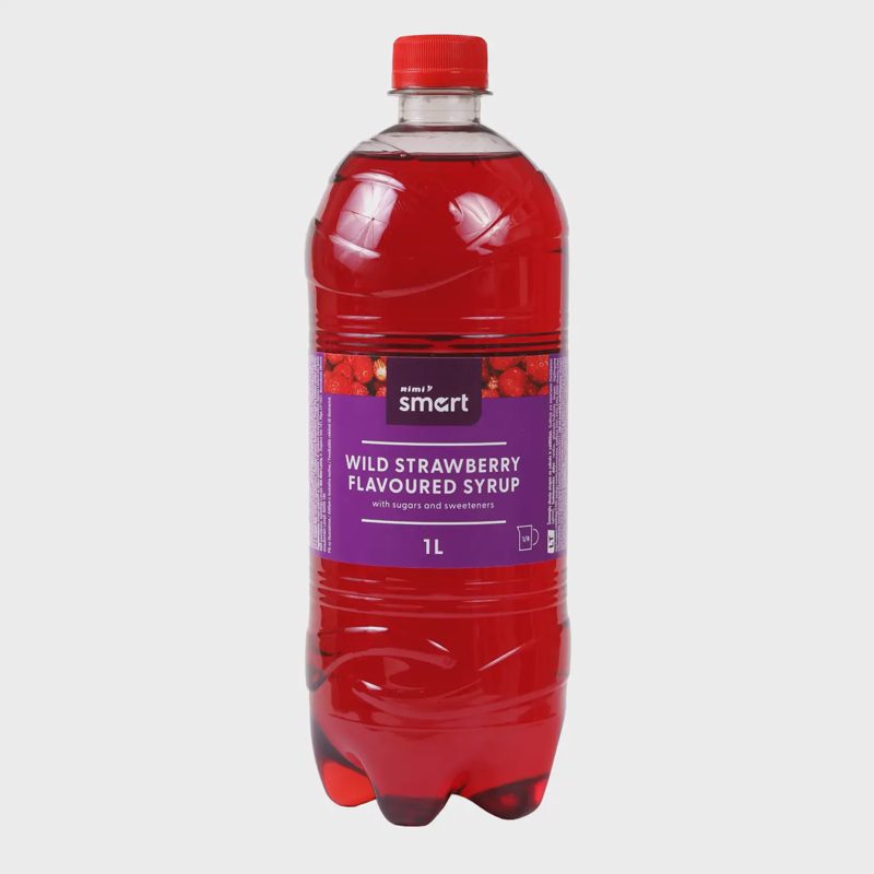 Žemuogių sk. sirupas su sald. RIMI SMART, 1 l
