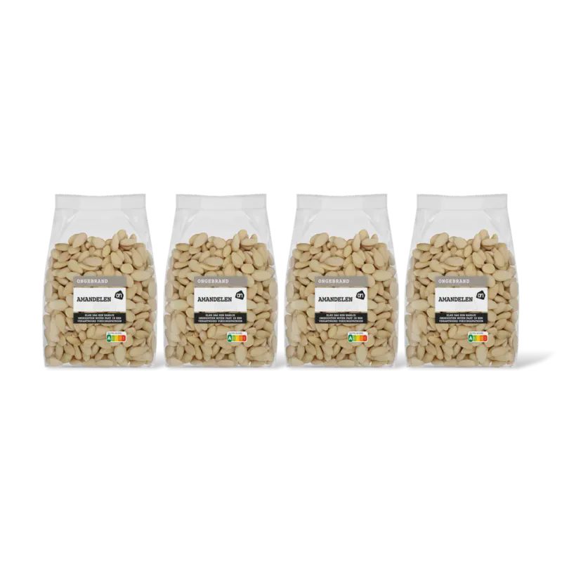 AH Amandelen ongebrand 4-pack