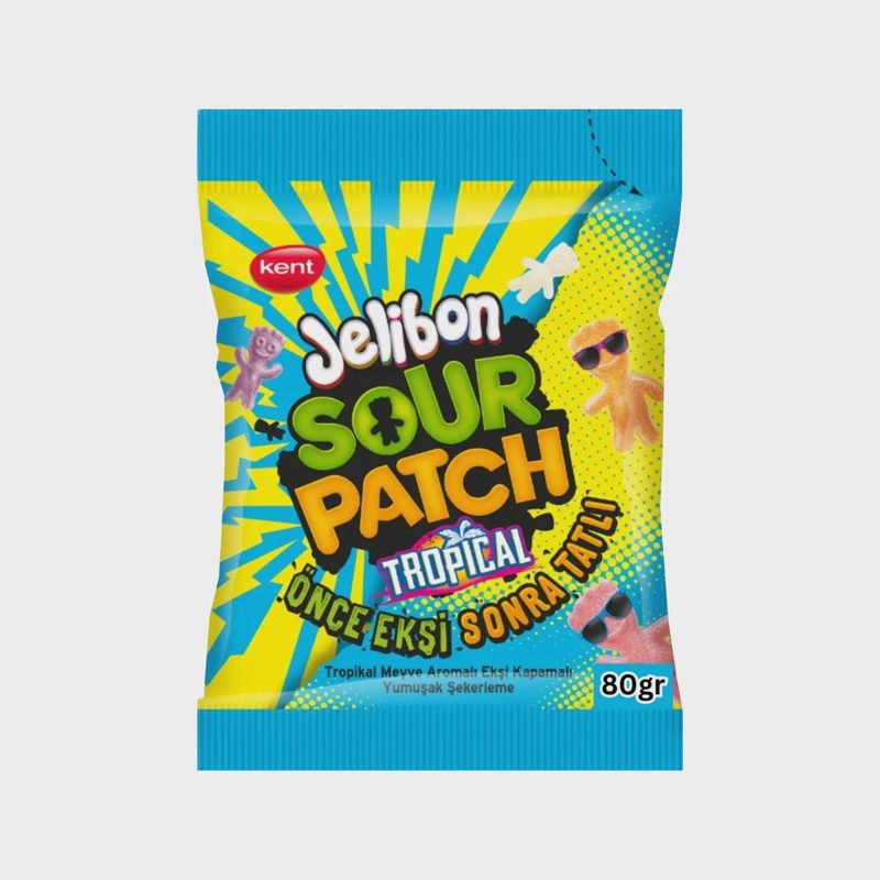 Tropiniai guminukai SOUR PATCH, 80 g