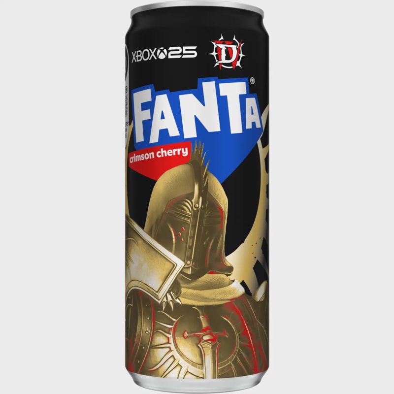 Gėrimas su saldik. FANTA APPLE CHERRY, 330 ml