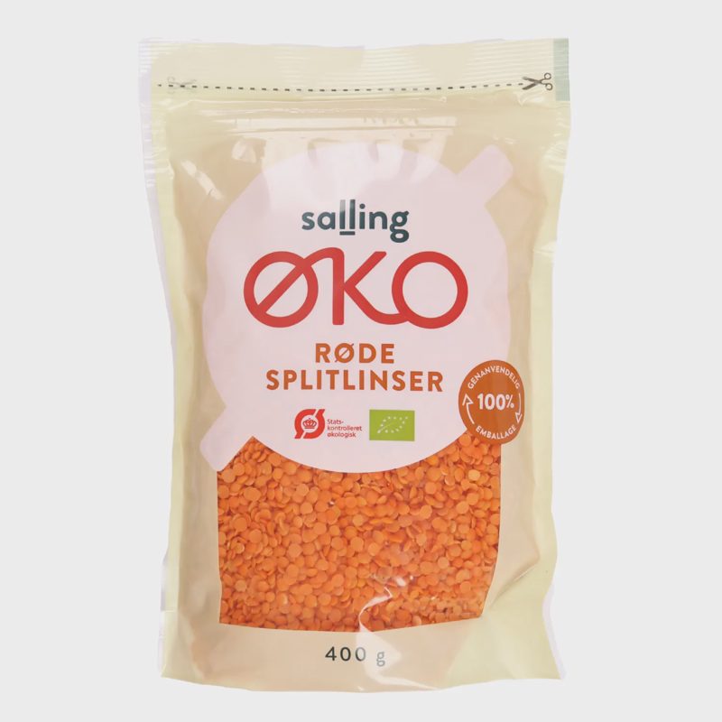 Ekol. skald. raud. lęšiai SALLING EKO, 400 g