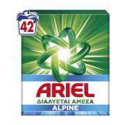 Ariel Απορρυπαντικό Πλυντηρίου Ρούχων Σκόνη Alpine 42Μεζ