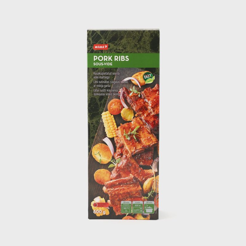 Viskio skonio kiaulien. šonkauliai RIMI, 600g