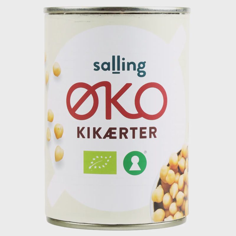 Ekol. avinžirniai SALLING EKO, 400/240 g