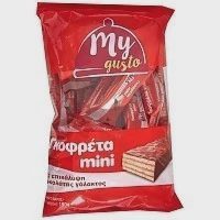 My Gusto Γκοφρέτες Mini Με Σοκολάτα Γάλακτος 180gr
